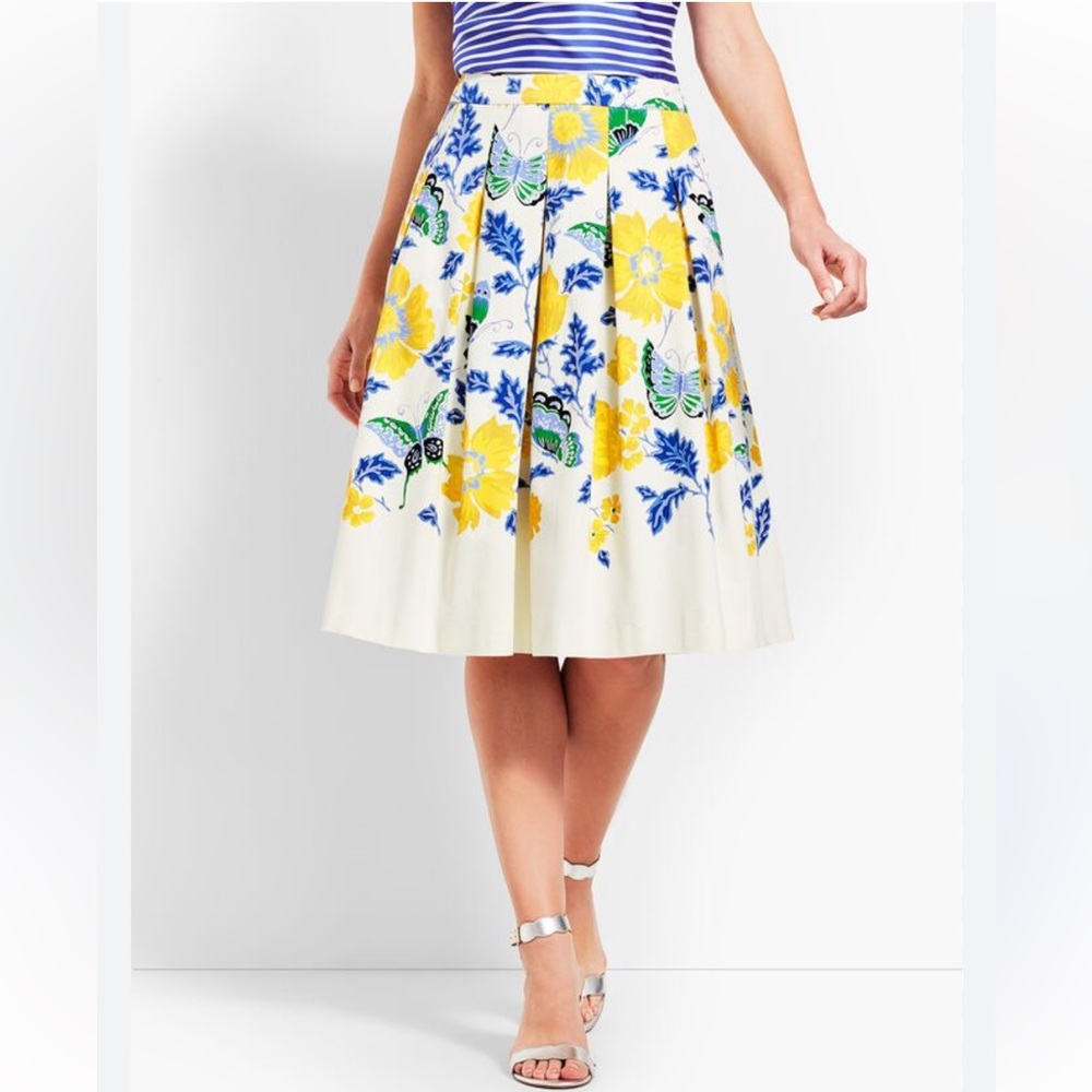 RSVP by Talbots floral classy midi skirt New 10P